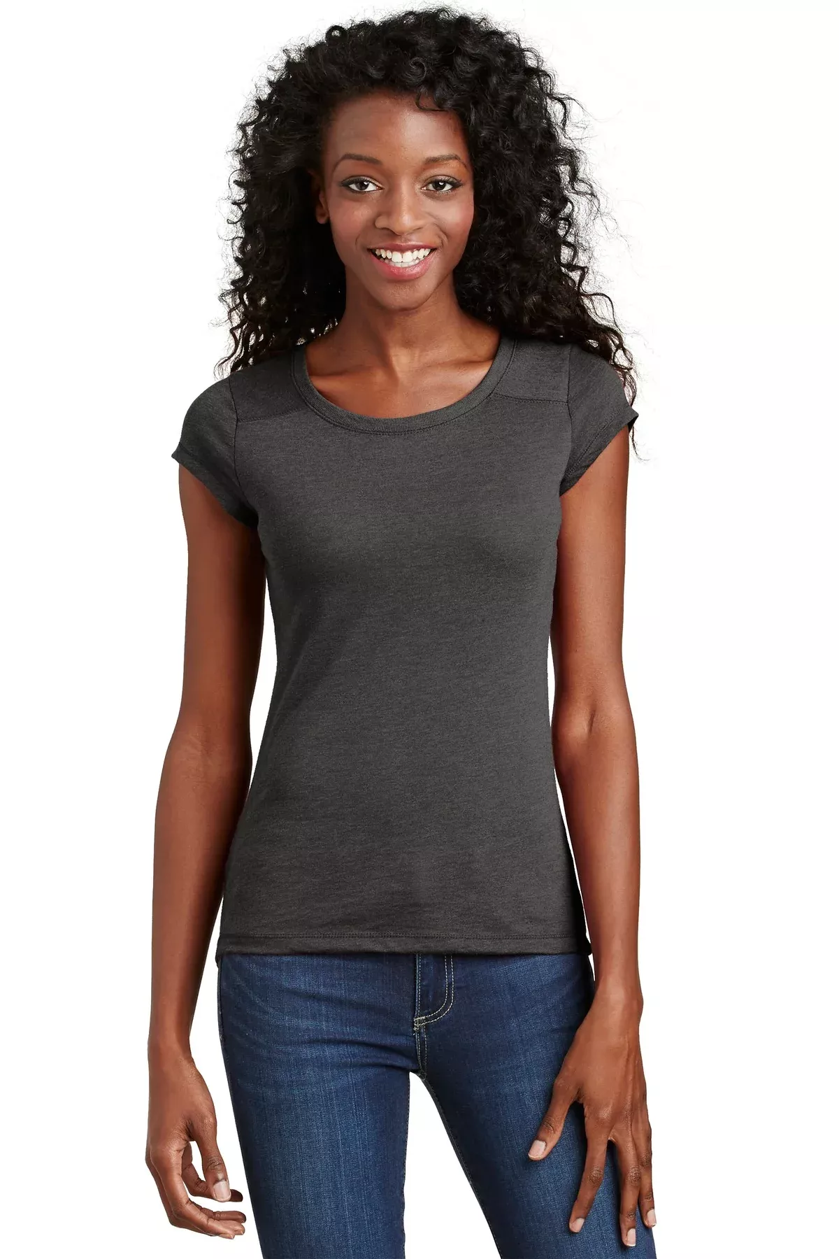 DISCONTINUED District - Juniors Gravel 50/50 Crew Tee