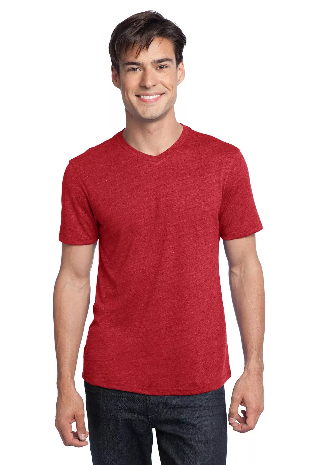 DISCONTINUED District - Young Mens Textured Notch Crew Tee