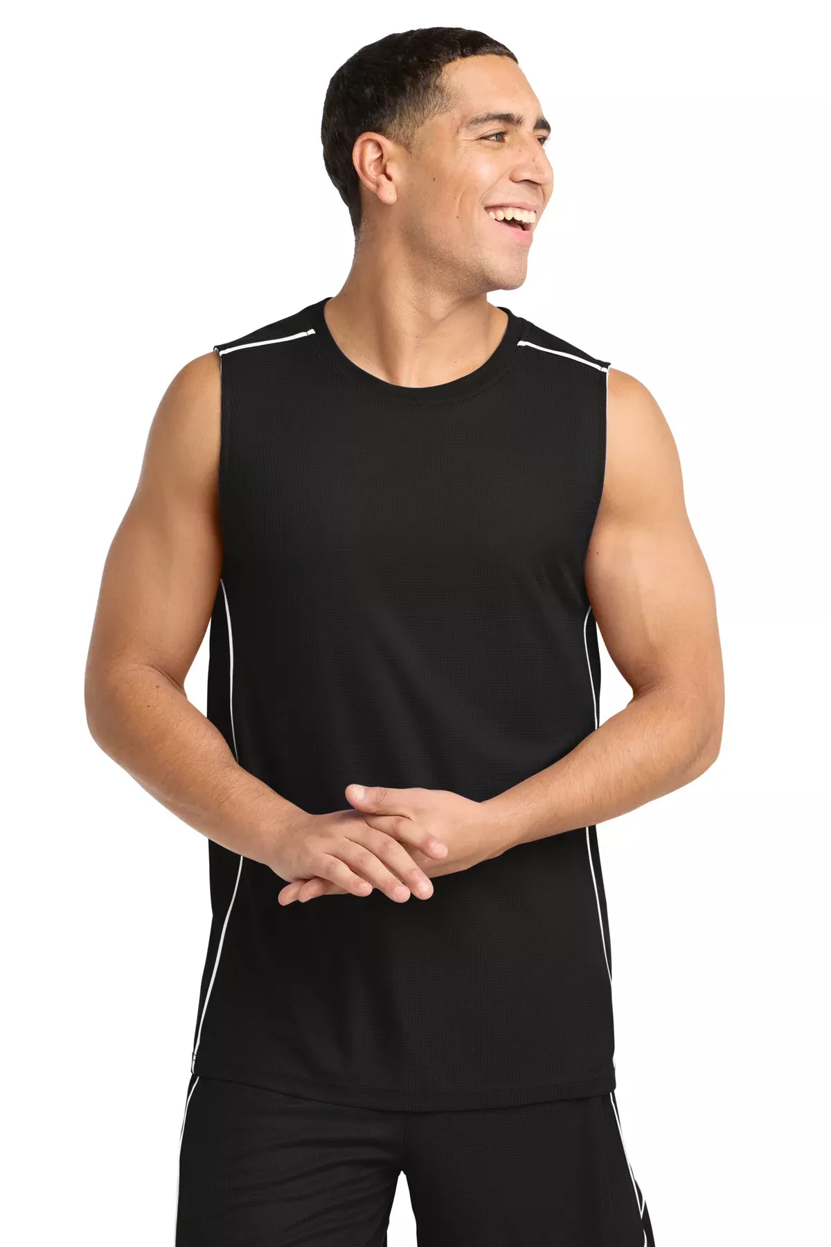 DISCONTINUED Sport-Tek PosiCharge Mesh Reversible Sleeveless Tee