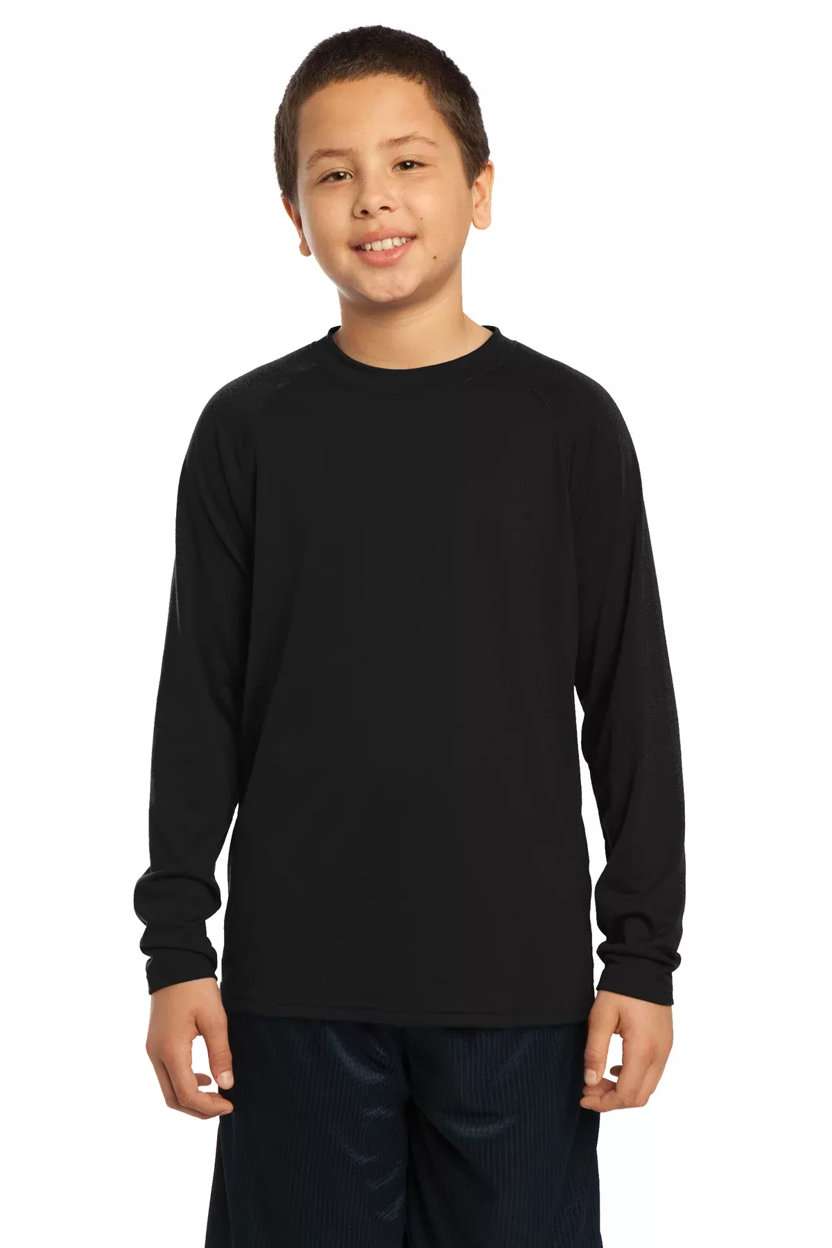 DISCONTINUED Sport-Tek Youth Long Sleeve Ultimate Performance Crew