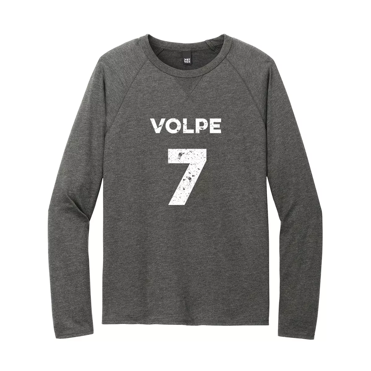 District Featherweight French Terry Long Sleeve Crewneck, Screen Print