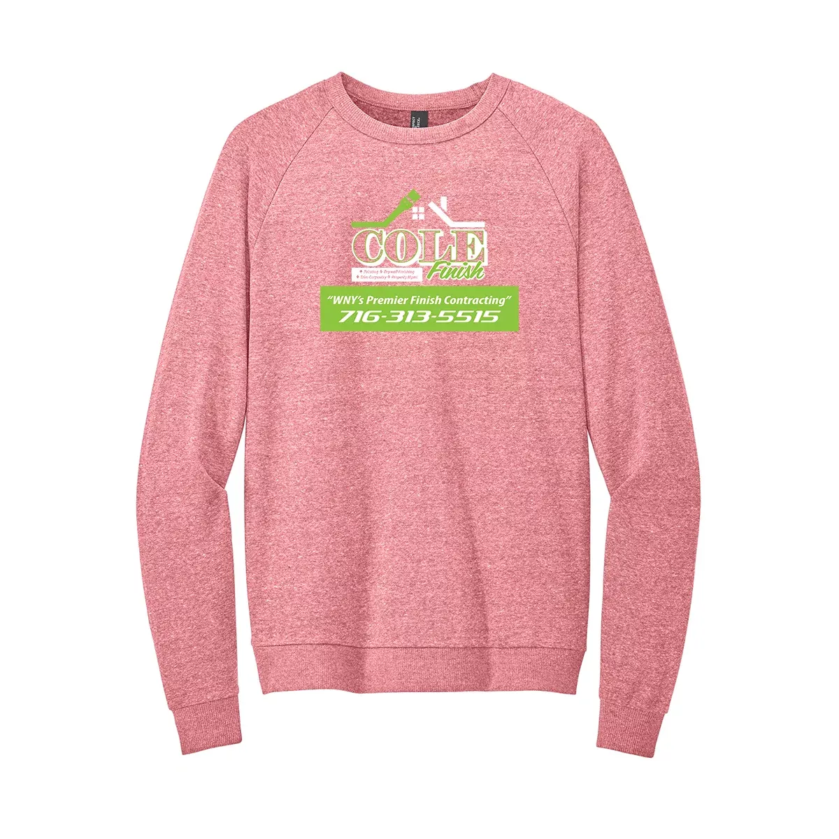 District Perfect Tri Fleece Crewneck Sweatshirt, Screen Print