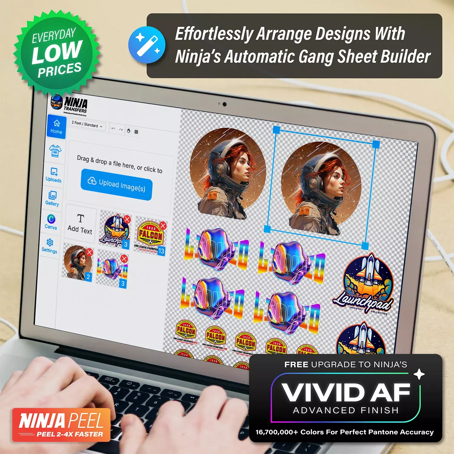 DTF Gang Sheet BuilderFREE Upgrade to VIVID AF