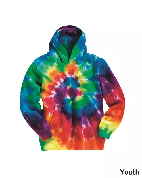 Dyenomite – Youth Multi-Color Swirl Hooded Sweatshirt