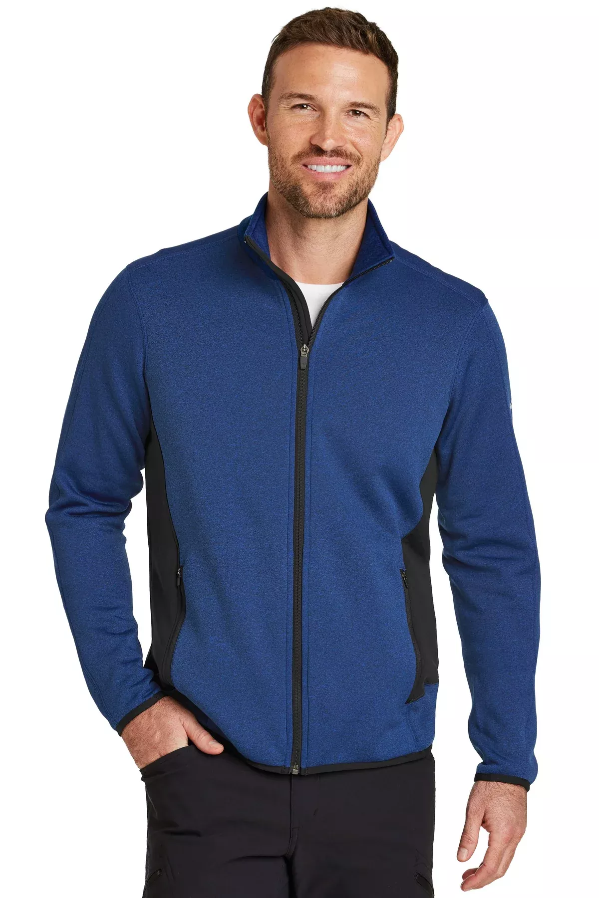Eddie Bauer EB238 | Jacket | Full-Zip Heather Stretch Fleece