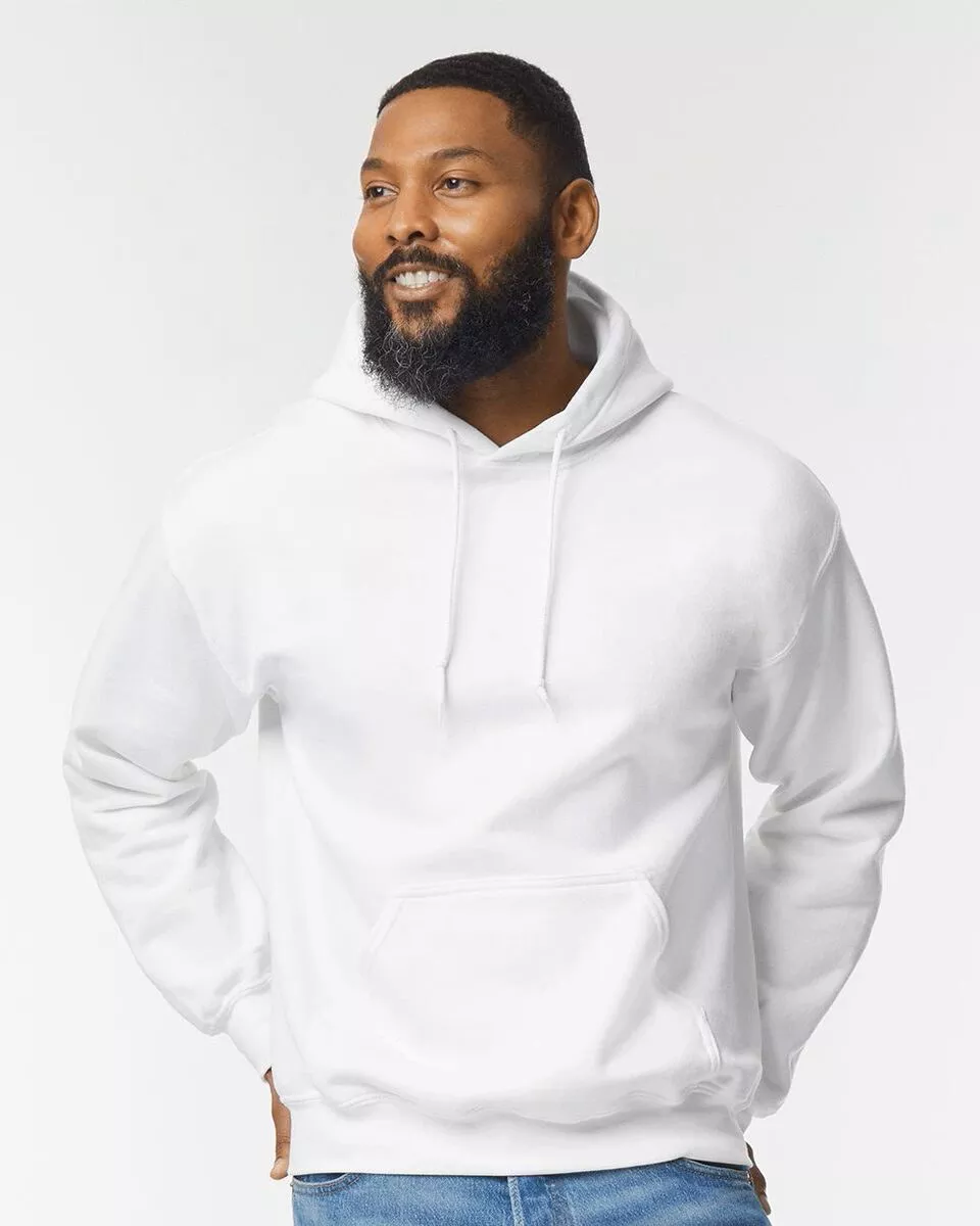 Gildan 12500 - HOODED SWEATSHIRT 15.5 0z. - White