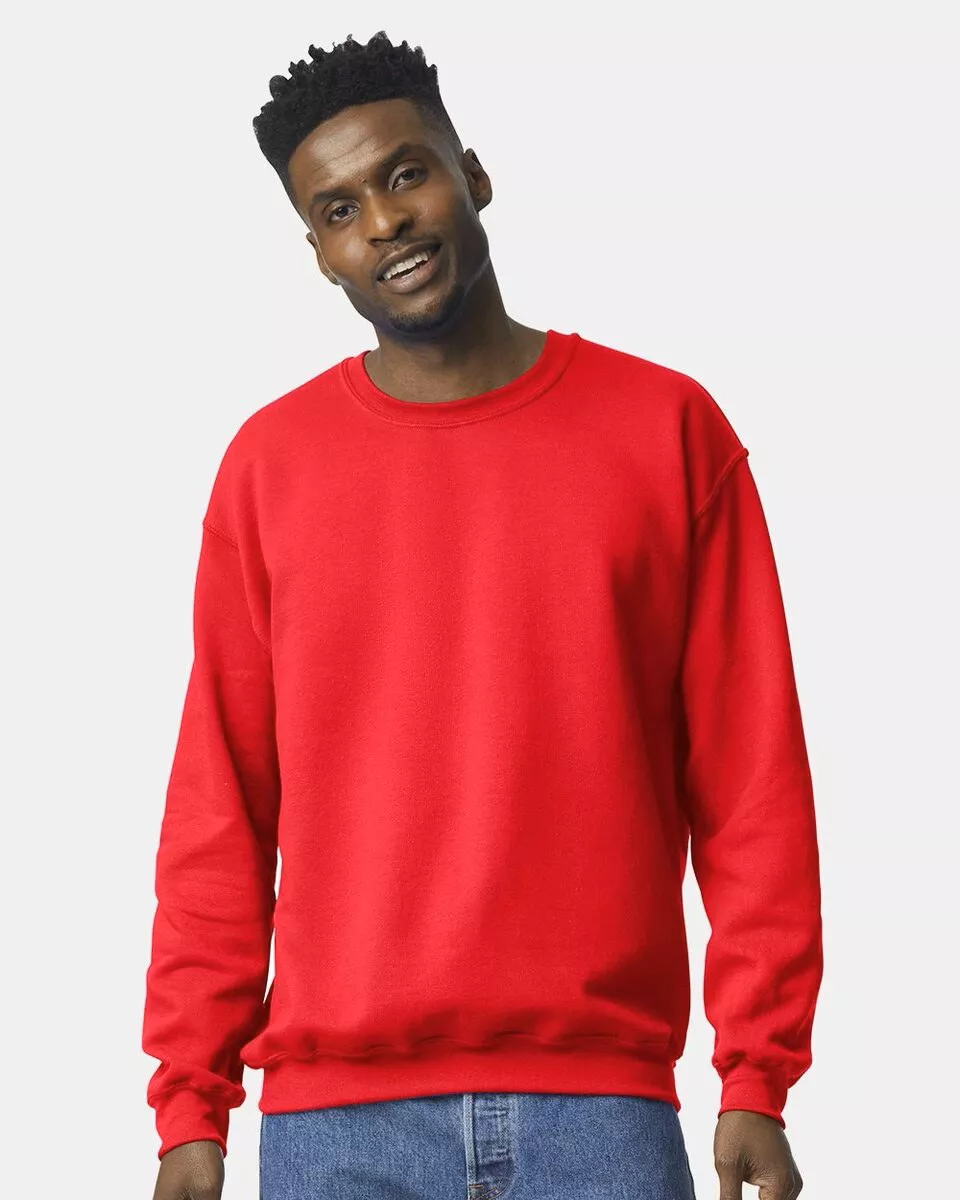 Gildan 18000 - Wholesale Crewneck Sweatshirt 8 oz. - White