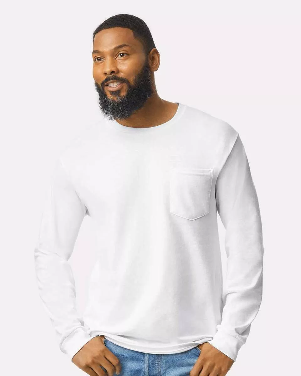 Gildan 2410 - Longsleeve for men - White