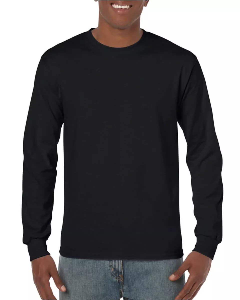 Gildan 5400 Heavy Cotton Long Sleeve T-Shirt - Black / S