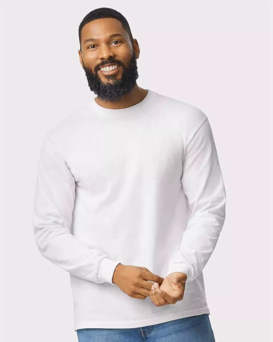 Gildan 5400 - Heavyweight Cotton L/S - White