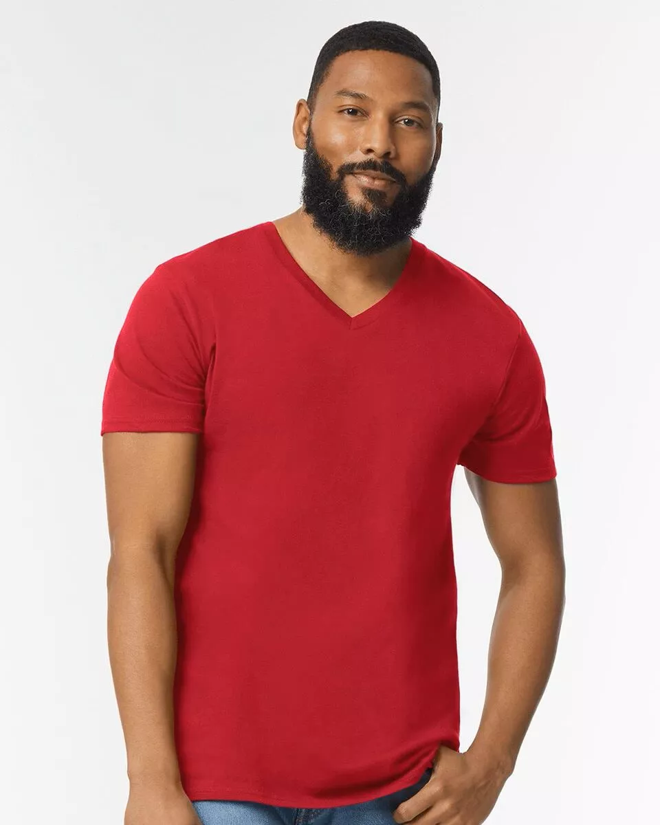 Gildan 64V00 - V-Neck T-shirt - White