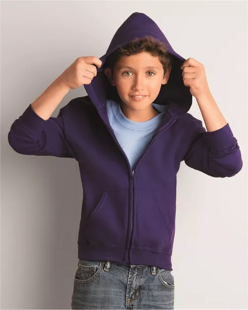 Gildan – Heavy Blend Youth Full-Zip Hooded Sweatshirt