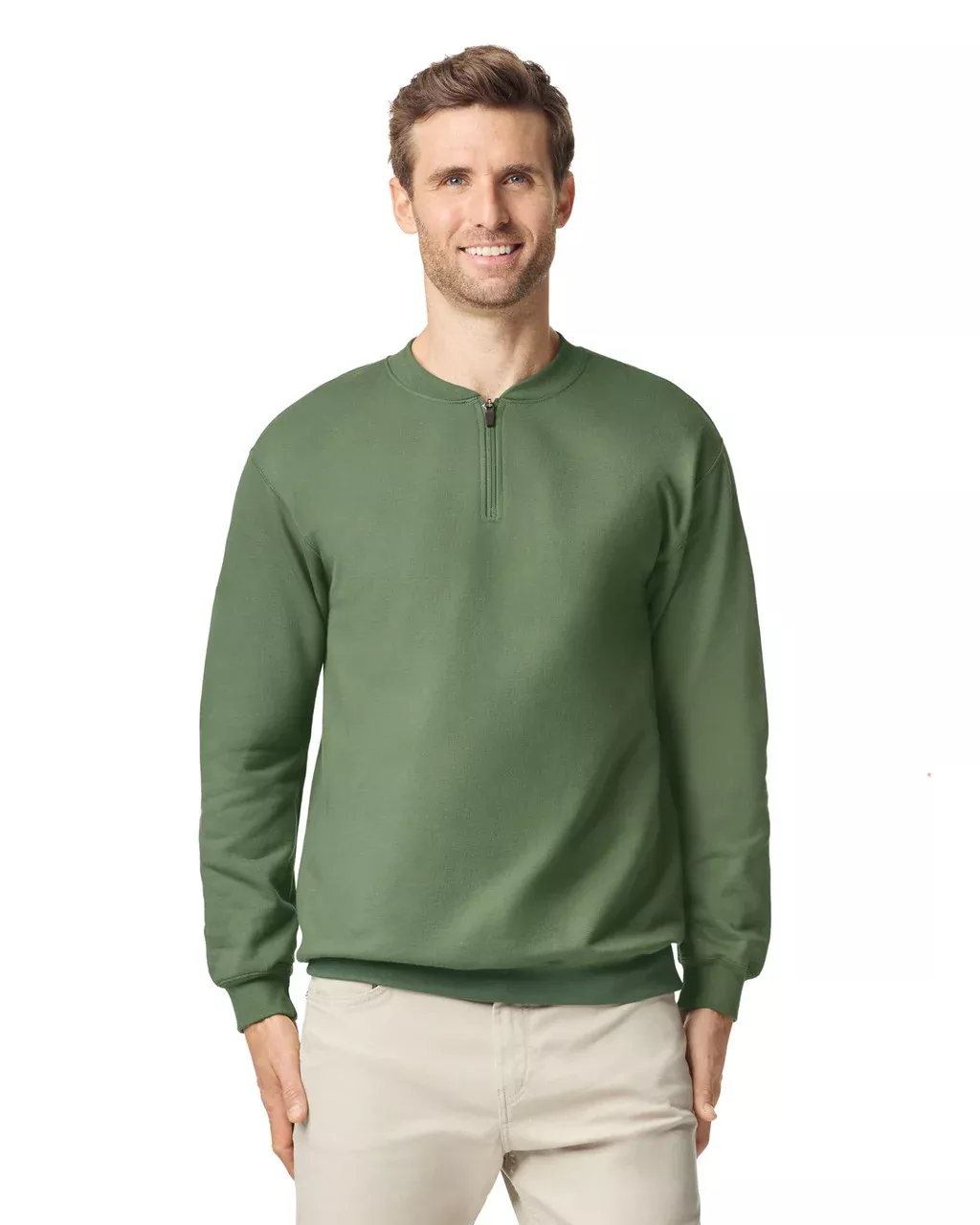 Gildan SF008 Unisex Softstyle Midweight 1/4 Zip Sweatshirt