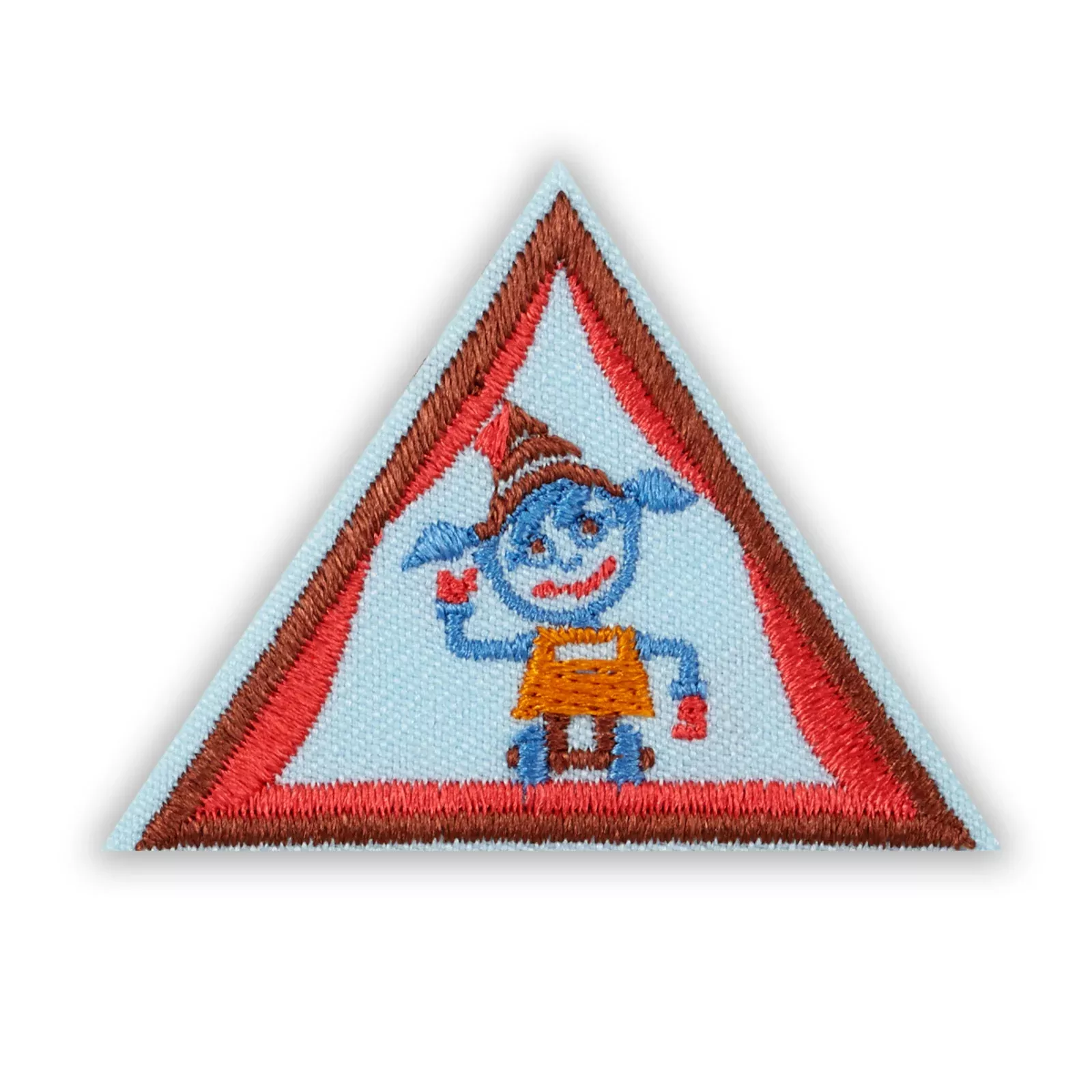 Girl Scouts Brownie Showcasing Robots Badge