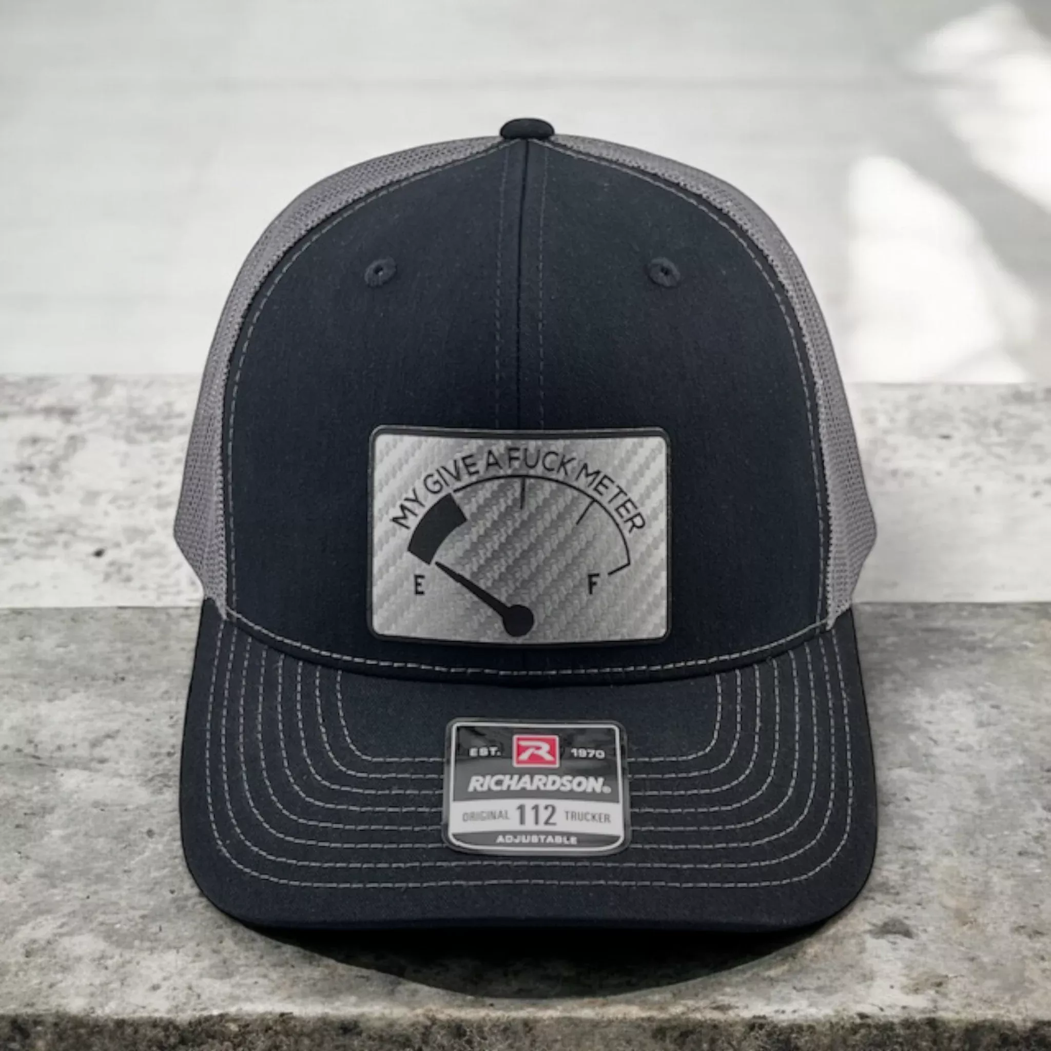 Give A F*CK Meter - Richardson 112 Patch Trucker Hat