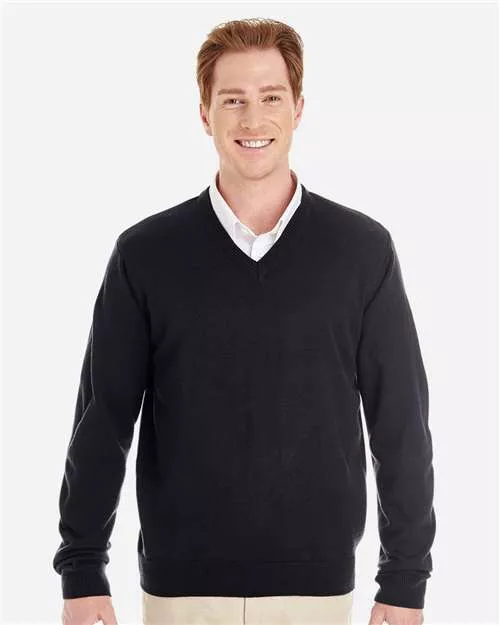 Harriton M420 Men's Pilbloc V-Neck Sweater