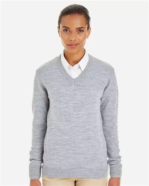 Harriton M420W Women's Pilbloc V-Neck Sweater