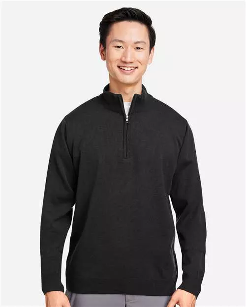 Harriton M421 Unisex Pilbloc™ Quarter-Zip Pullover Sweater With Custom Embroidery