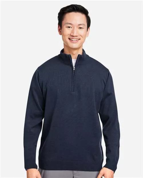 Harriton M421 Unisex Pilbloc Quarter-Zip Pullover Sweater
