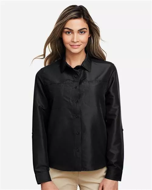Harriton M580LW Women's Key West Performance Staff Shirt With Custom Embroidery