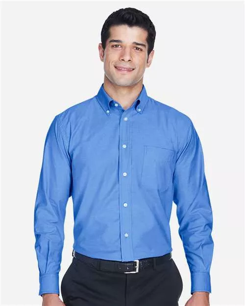 Harriton M600 Men's Oxford Shirt With Custom Embroidery