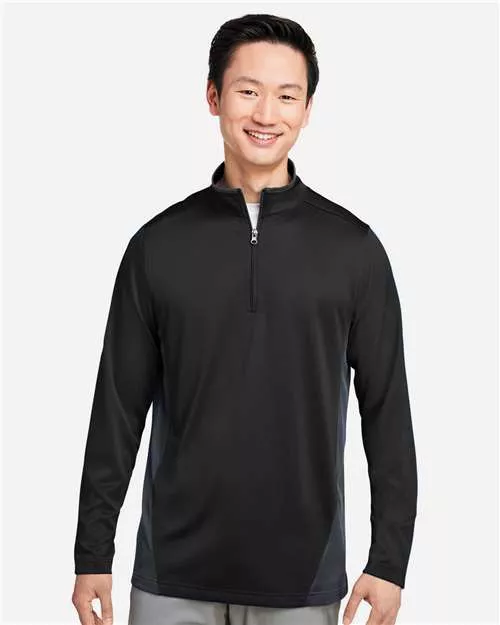 Harriton M786 Men's Flash Snag Protection Plus IL Colorblock Quarter-Zip Pullover With Custom Embroidery