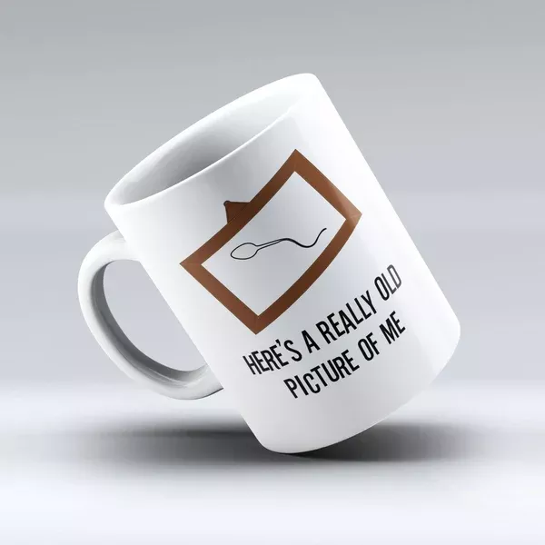 Here's a really old picture of me - Cute Coffee Mug - 150tees
