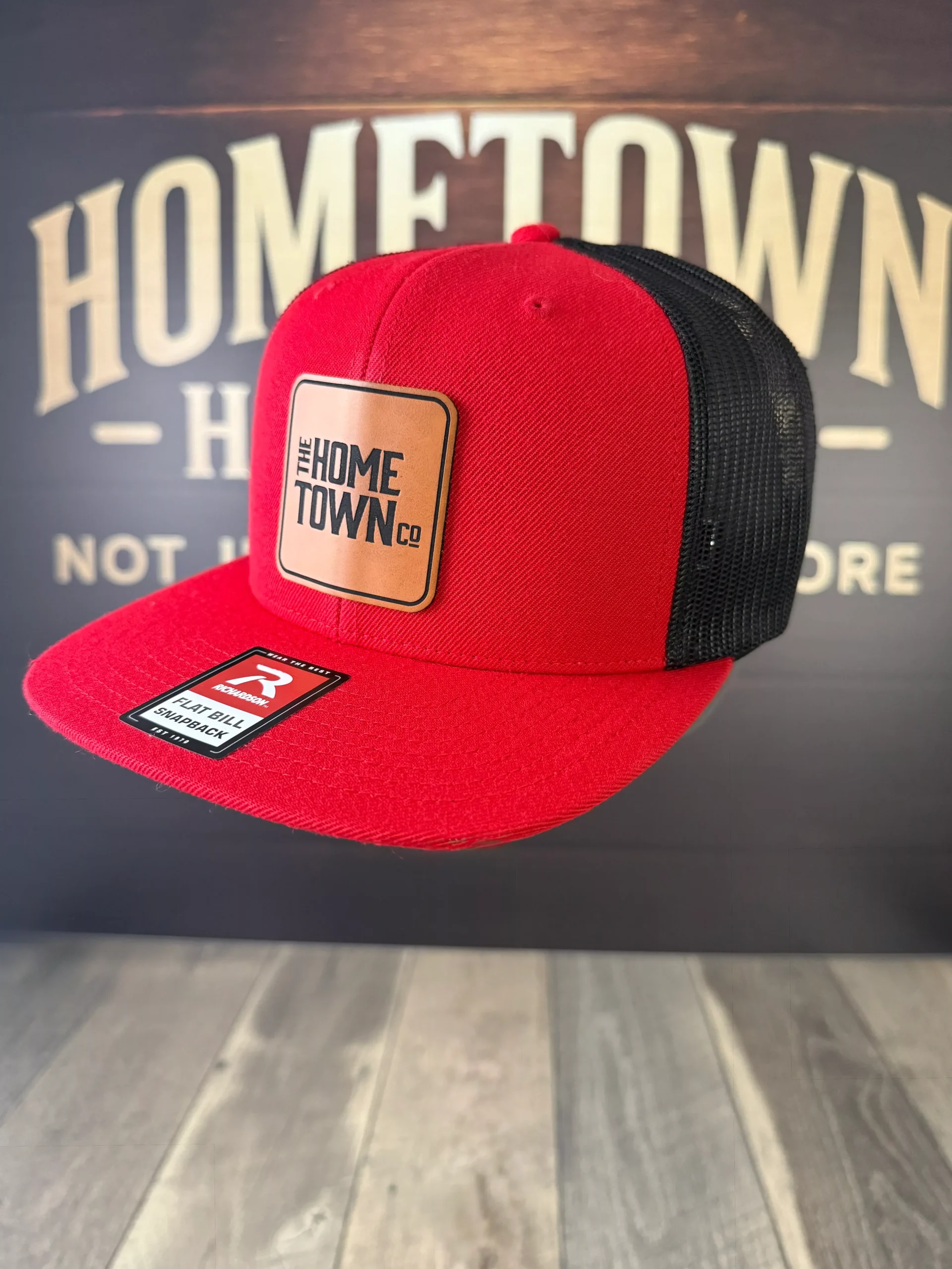 The Hometown Co Trucker Hat - Red & Black