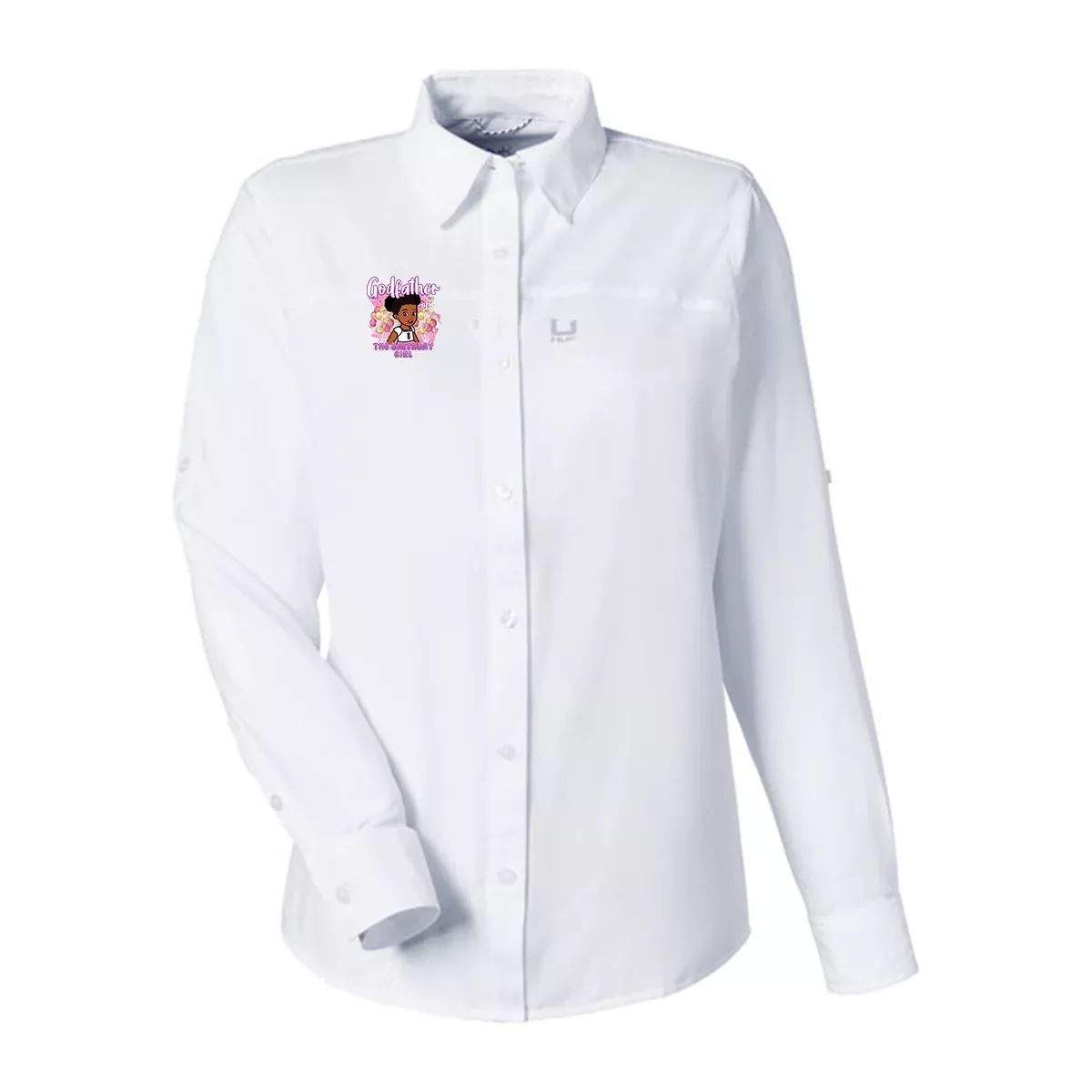 HUK Ladies' Tide Point Long Sleeve Shirt, Full Color
