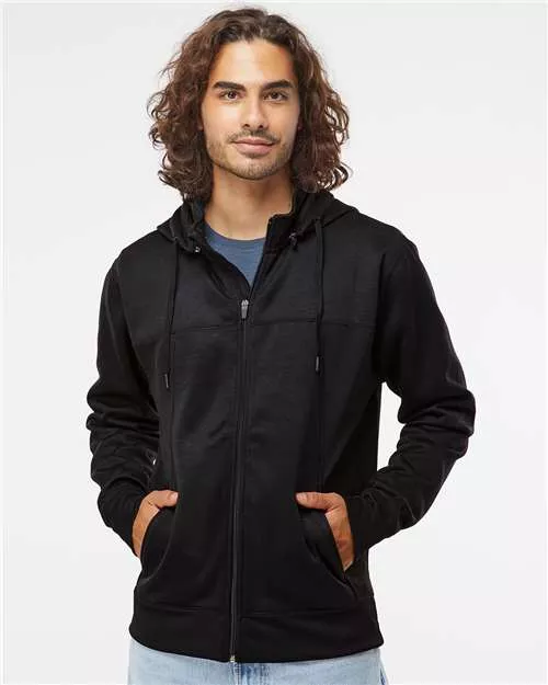 Independent Trading Co. EXP80PTZ Poly-Tech Full-Zip Hooded Sweatshirt