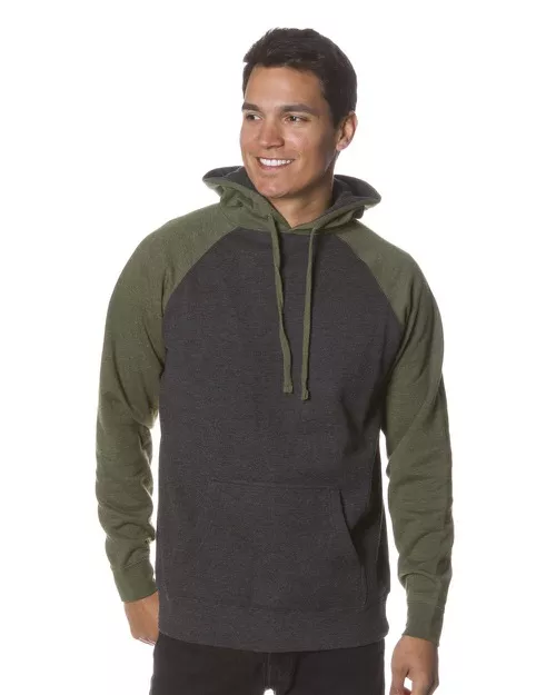 Independent Trading Co. – Raglan Hooded Pullover