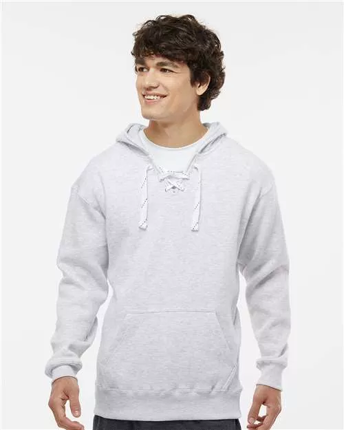 J. America 8830J Sport Lace Hooded Sweatshirt With Custom Screenprint