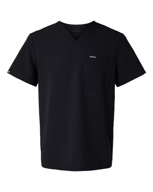 Jaanuu Men’s Holmes Everyday 1-Pocket Scrub V-Neck Top