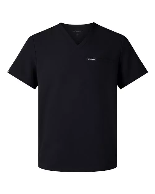 Jaanuu Men’s Platt 3-Pocket Scrub V-Neck Top
