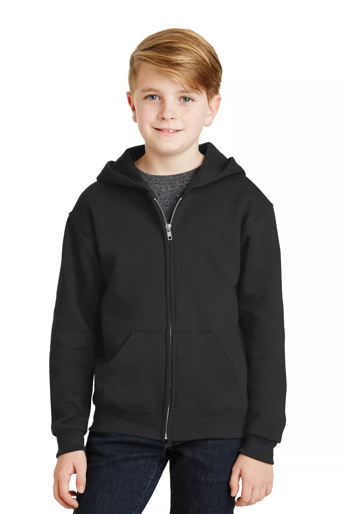 Jerzees 993B | Sweatshirt | Youth NuBlend Full-Zip Hooded