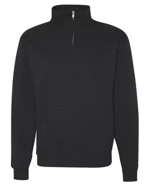 Jerzees 995M NuBlend Quarter-Zip Fleece Pullover - Black / XL