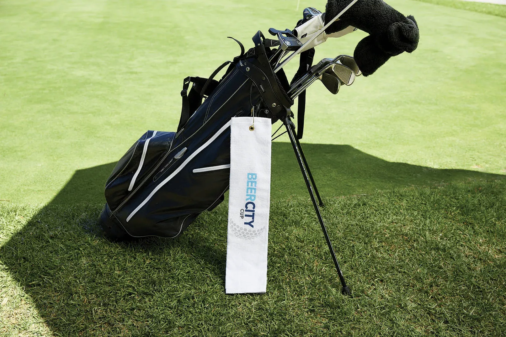 Jewel Collection Golf Towel w/ Tri-Fold Grommet