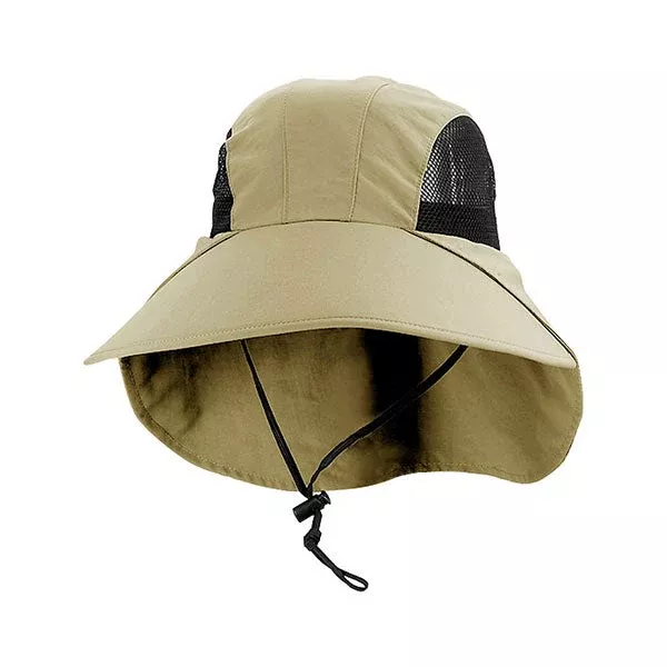 Juniper J7003 Large Bill Flap Cap with Mesh Side Panels