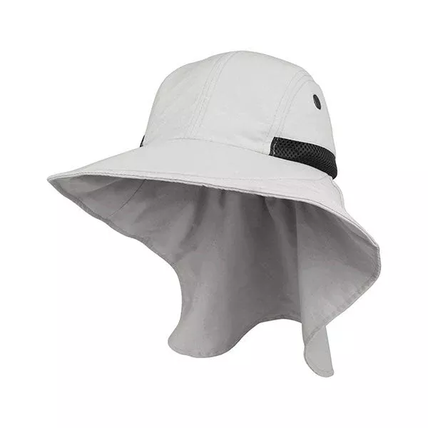 Juniper J7213B Ladies' Nylon Wide Brim Flap Cap