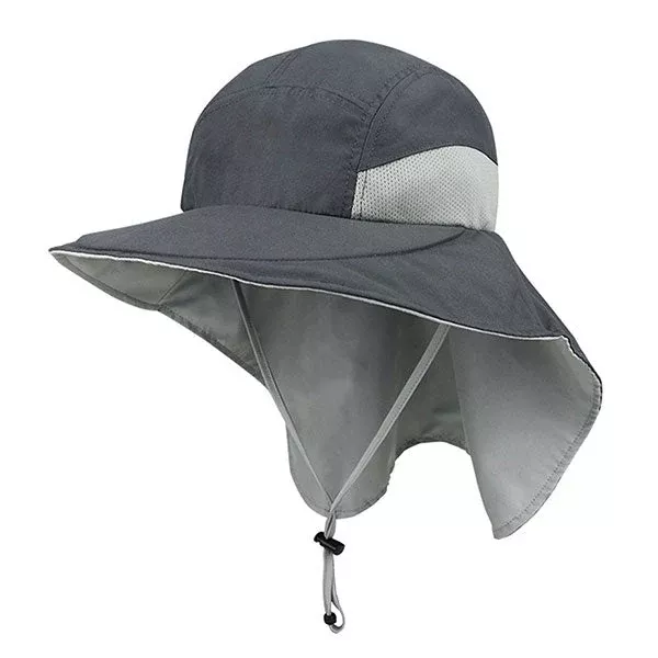 Juniper J7213C Microfiber Wide Brim Flap Cap