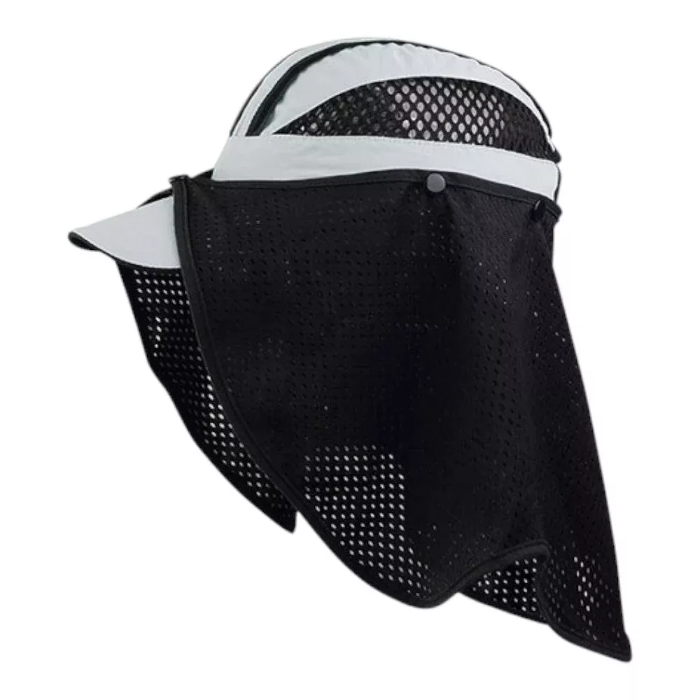Juniper J7214 Taslon UV Cap with Attachable Mesh Flap