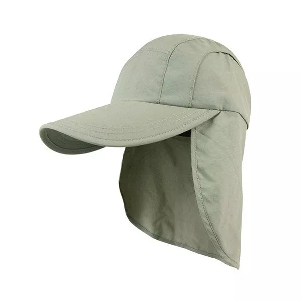 Juniper J7220 Taslon UV Cap with Flap & Draw String