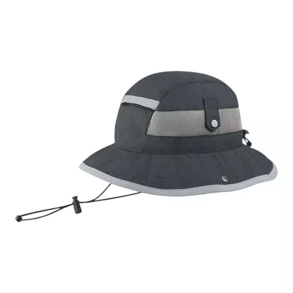 Juniper J7225 Taslon UV Bucket Hat with Zipper Pocket