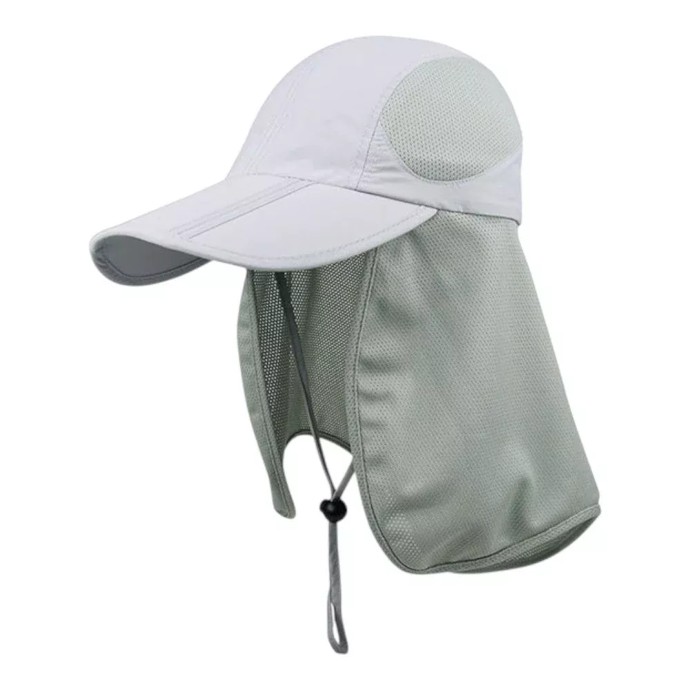 Juniper J7240B Taslon UV Folding Bill Cap with Mesh Flap