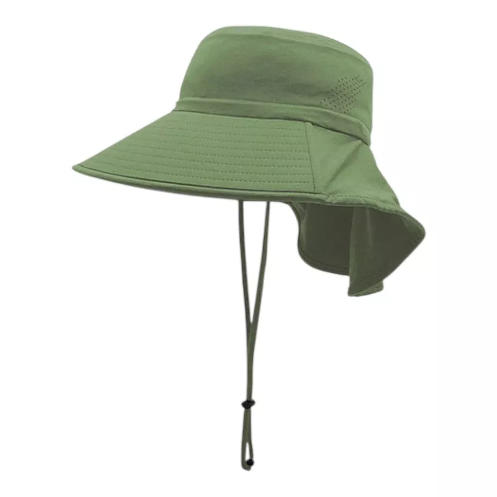 Juniper J7273 Wide Brim Sun Hat with Neck Flap