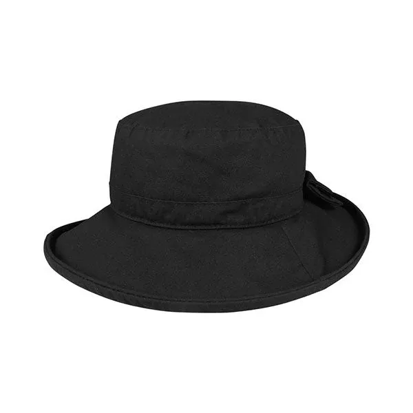 Juniper J9704 Waxed Cotton Canvas Ladies' Wide Brim Bucket Hat