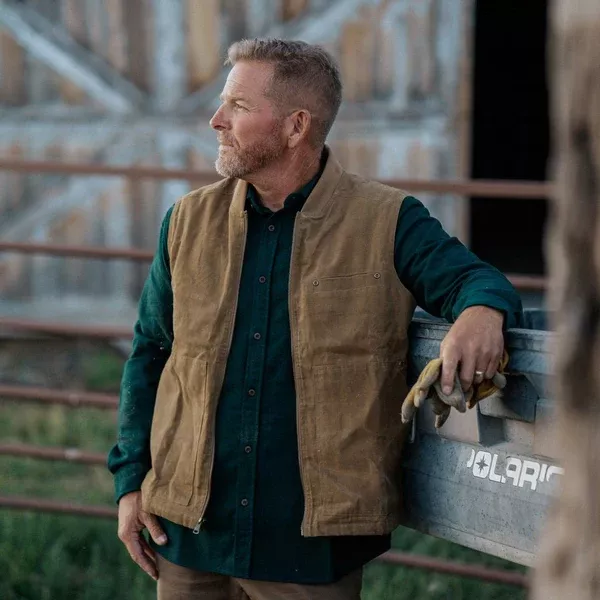Laramie Waxed Canvas Vest