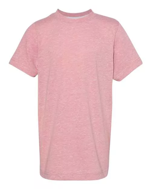LAT 6191 Youth Harborside Mélange Tee With Custom ScreenPrint