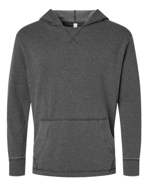 LAT 6936 Vintage Wash Fleece Hoodie With Custom Screenprint
