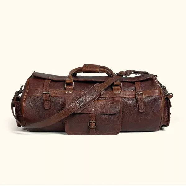 Limited Edition Roosevelt Buffalo Leather Travel Duffle Bag